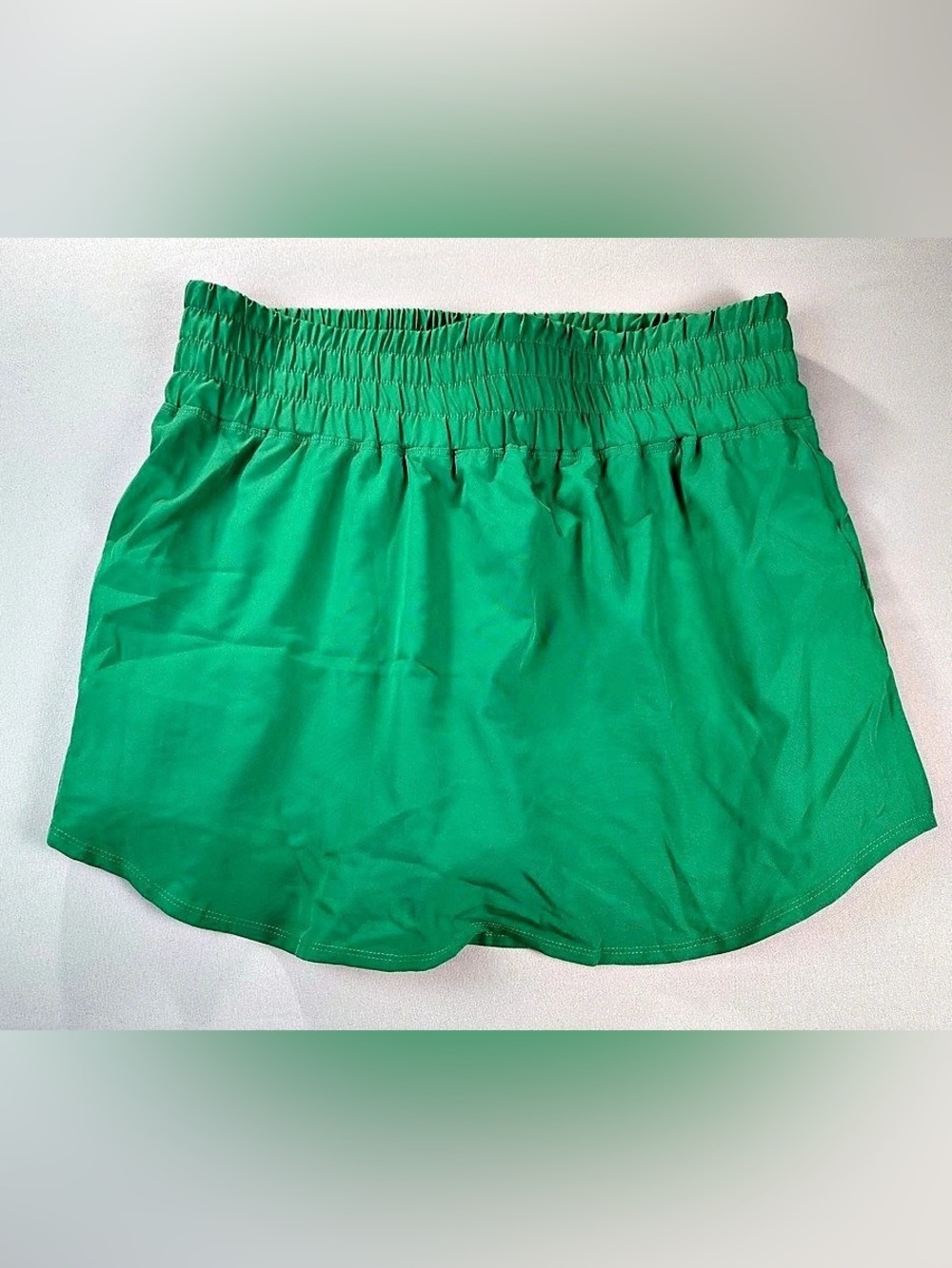 PINSPARK Women's Athletic Skort Shorts Skirt Kelly Green Size XL Like New